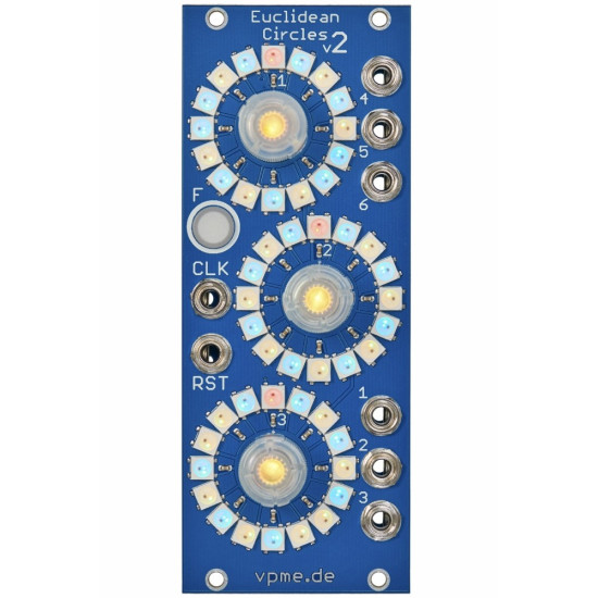 u*2様 Euclidean circles V2 vpme.de モジュラーシ vpme.de Euclidean Circles v2 - Eurorack Module on ModularGrid
